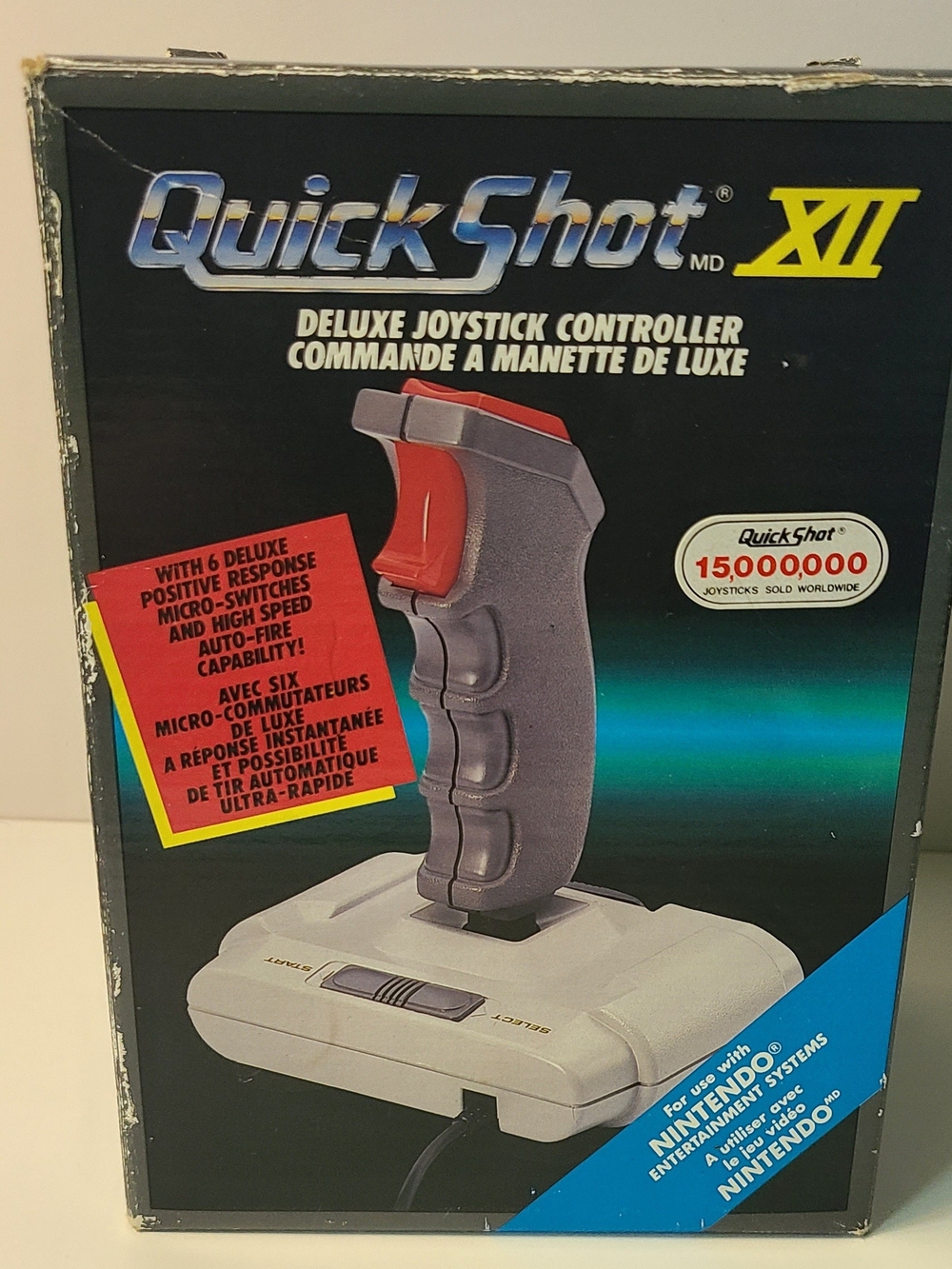 Nintendo QuickShot XII Deluxe Joystick Controller - Gray & Red